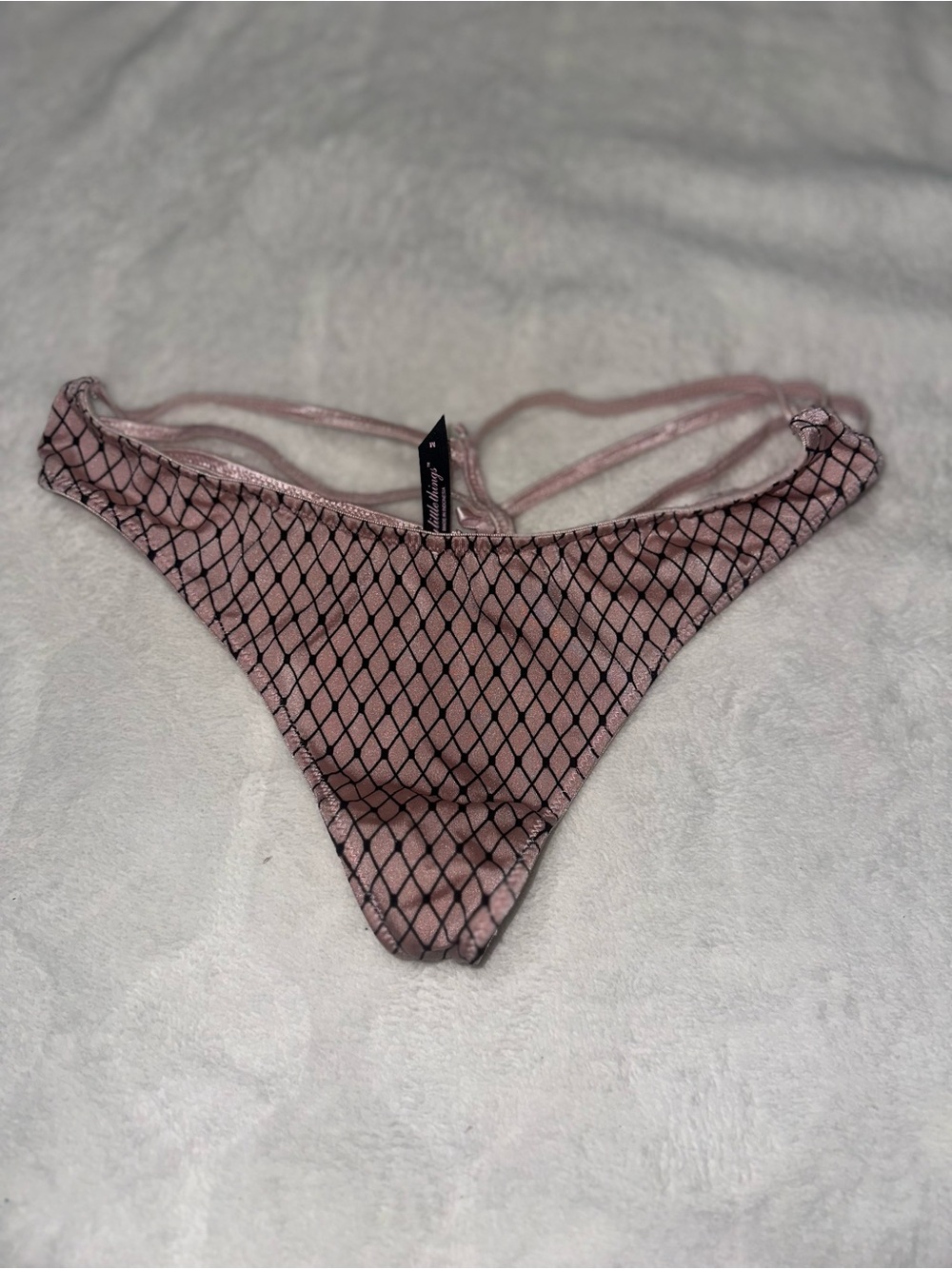 Victoria's Secret Pink Mesh Thong